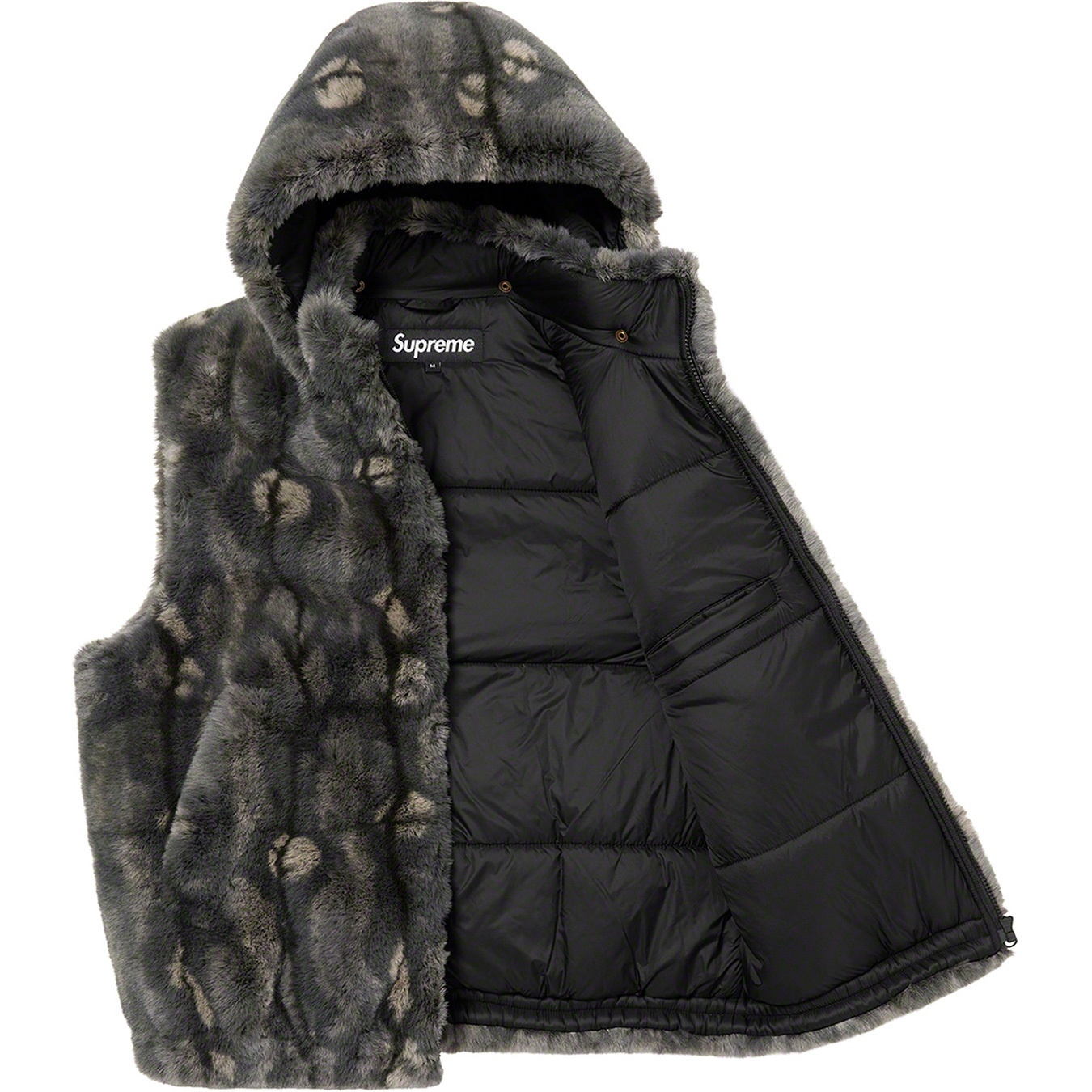 Faux Fur Hooded Vest view 13